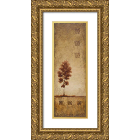 Chippewa Tree I Gold Ornate Wood Framed Art Print with Double Matting by Marcon, Michael