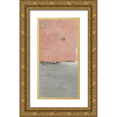 The Blushing Edge Panel I Gold Ornate Wood Framed Art Print with Double Matting by Loreth, Lanie