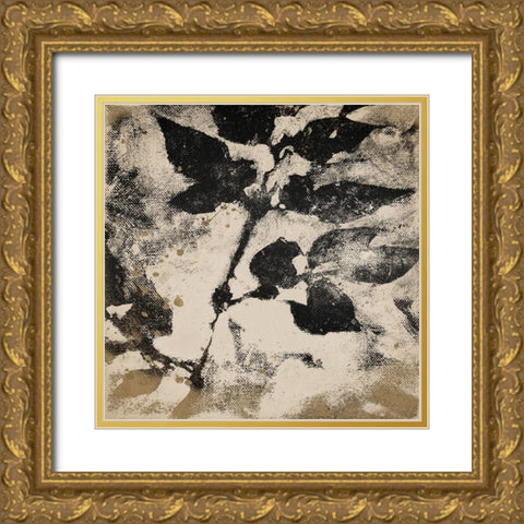 Water Garden in Neutral Square I Gold Ornate Wood Framed Art Print with Double Matting by Loreth, Lanie