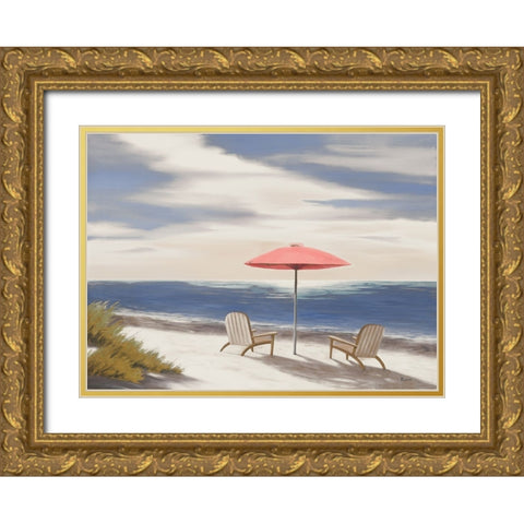 Noon By The Shore II Gold Ornate Wood Framed Art Print with Double Matting by Rhyan, Vivien