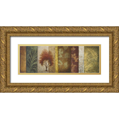 October Changes I Gold Ornate Wood Framed Art Print with Double Matting by Marcon, Michael