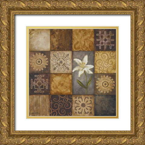 Modular II Gold Ornate Wood Framed Art Print with Double Matting by Marcon, Michael