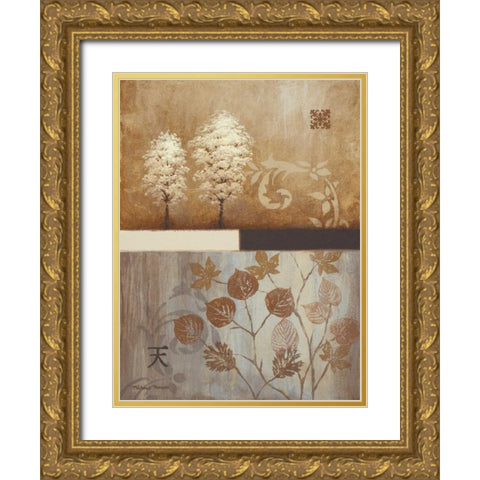 From West to East Gold Ornate Wood Framed Art Print with Double Matting by Marcon, Michael
