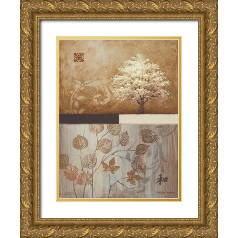 From East to West Gold Ornate Wood Framed Art Print with Double Matting by Marcon, Michael