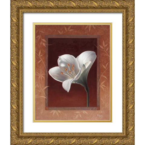 Ice Princess Gold Ornate Wood Framed Art Print with Double Matting by Rhyan, Vivien