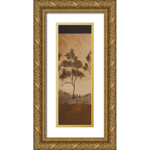 Autumn Impressions II Gold Ornate Wood Framed Art Print with Double Matting by Londono, Elizabeth