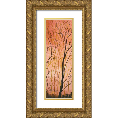 Wildwood IV Gold Ornate Wood Framed Art Print with Double Matting by Londono, Elizabeth