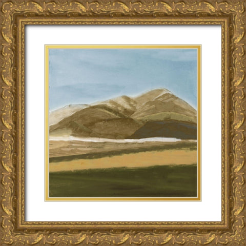 Beauty Landscape Square Gold Ornate Wood Framed Art Print with Double Matting by Pinto, Patricia