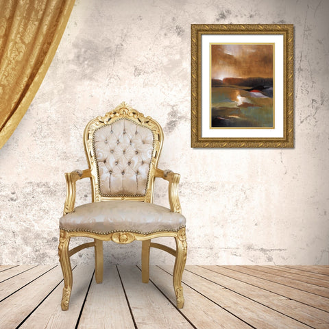 Countryside Journey 1 Gold Ornate Wood Framed Art Print with Double Matting by Loreth, Lanie