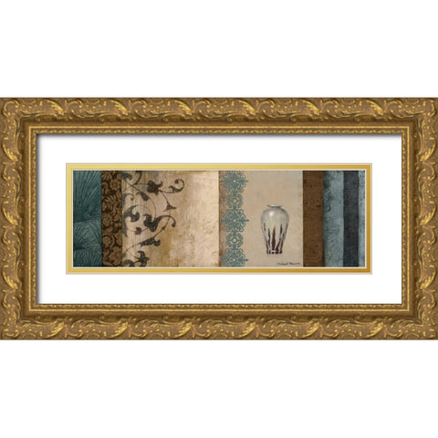 Fantasy Floral I Gold Ornate Wood Framed Art Print with Double Matting by Marcon, Michael