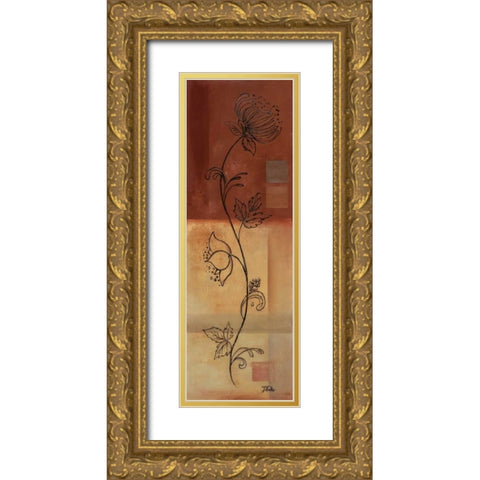 Nice Illustration II Gold Ornate Wood Framed Art Print with Double Matting by Pinto, Patricia