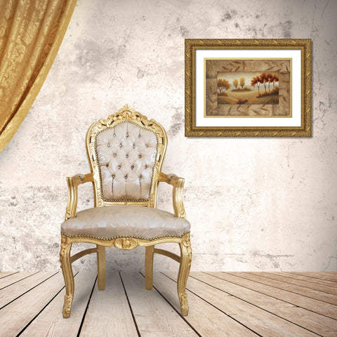Luminous Vistas II Gold Ornate Wood Framed Art Print with Double Matting by Marcon, Michael