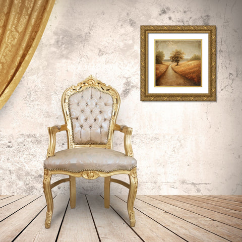 Cinnamon Road I Gold Ornate Wood Framed Art Print with Double Matting by Marcon, Michael