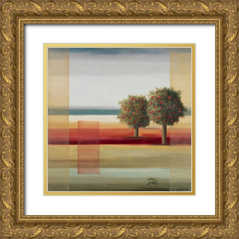 Apple Tree II Gold Ornate Wood Framed Art Print with Double Matting by Pinto, Patricia