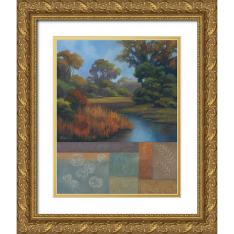 Shades of Afternoon I Gold Ornate Wood Framed Art Print with Double Matting by Rhyan, Vivien