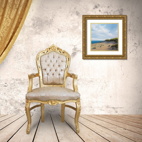Shoreline Marshes I Gold Ornate Wood Framed Art Print with Double Matting by Rhyan, Vivien