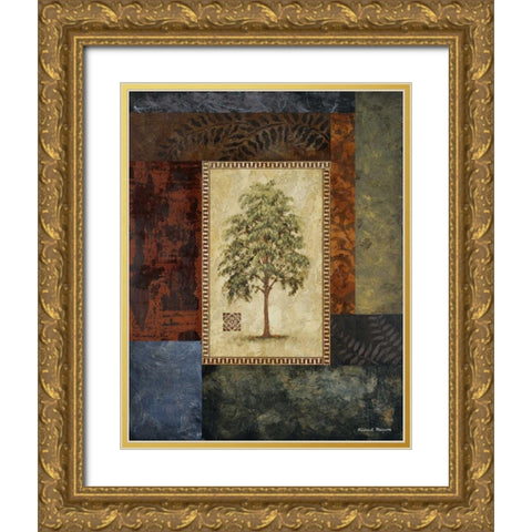 Eucalyptus Tree I Gold Ornate Wood Framed Art Print with Double Matting by Marcon, Michael