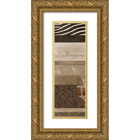 Africa I Gold Ornate Wood Framed Art Print with Double Matting by Pinto, Patricia