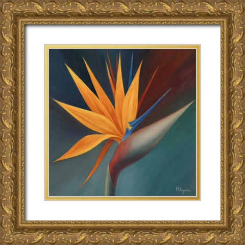Bird of Paradise I Gold Ornate Wood Framed Art Print with Double Matting by Rhyan, Vivien