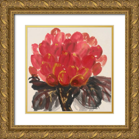 Clover I Gold Ornate Wood Framed Art Print with Double Matting by Urban Pearl Collection, Llc