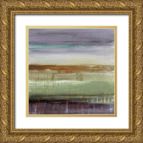 Purple Rain II Gold Ornate Wood Framed Art Print with Double Matting by Loreth, Lanie