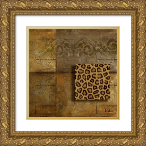 Animal Feeling I Gold Ornate Wood Framed Art Print with Double Matting by Pinto, Patricia