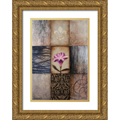 Frail I Gold Ornate Wood Framed Art Print with Double Matting by Marcon, Michael