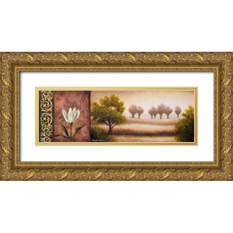 Jarvis II Gold Ornate Wood Framed Art Print with Double Matting by Marcon, Michael