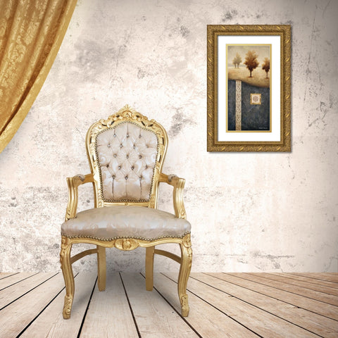 Transitional Landscape II Gold Ornate Wood Framed Art Print with Double Matting by Marcon, Michael