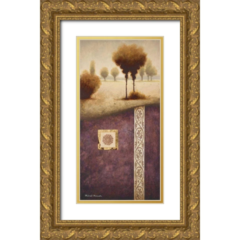 Transitional Landscape IV Gold Ornate Wood Framed Art Print with Double Matting by Marcon, Michael