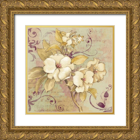 Sweet Fragrance I Gold Ornate Wood Framed Art Print with Double Matting by Loreth, Lanie