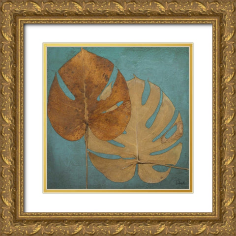 Dry Balazo in Blue II Gold Ornate Wood Framed Art Print with Double Matting by Pinto, Patricia