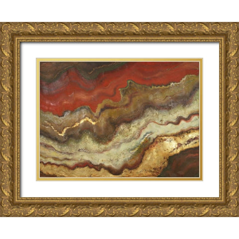 Tierra Gold Ornate Wood Framed Art Print with Double Matting by Pinto, Patricia