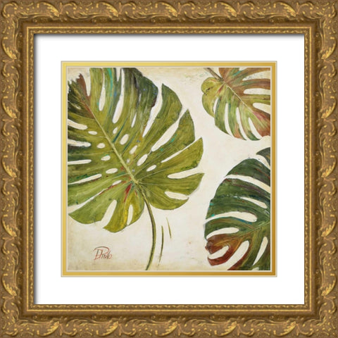 Organic I Gold Ornate Wood Framed Art Print with Double Matting by Pinto, Patricia