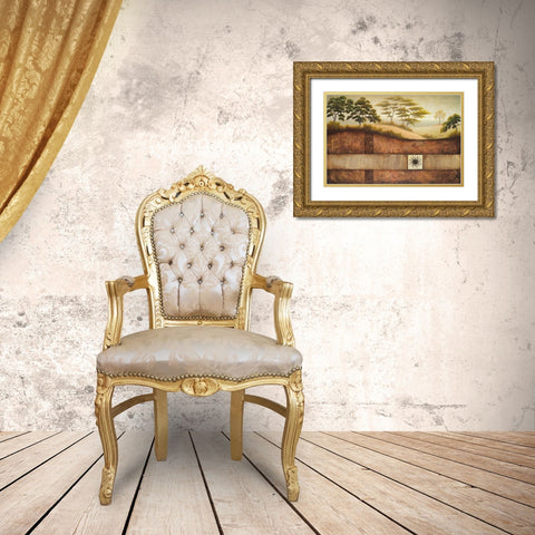 Sun Valley II Gold Ornate Wood Framed Art Print with Double Matting by Marcon, Michael