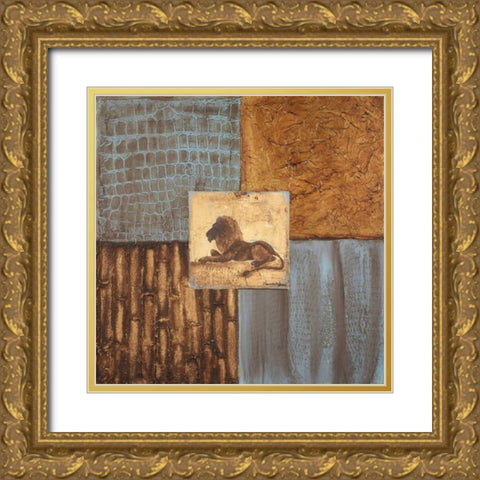 Textures of Africa I Gold Ornate Wood Framed Art Print with Double Matting by Hakimipour-Ritter