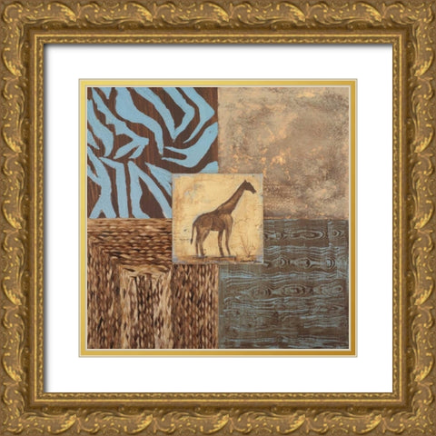 Textures of Africa II Gold Ornate Wood Framed Art Print with Double Matting by Hakimipour-Ritter