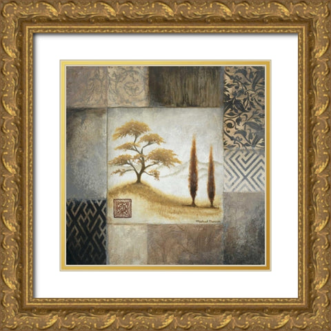 A Place in the Past Gold Ornate Wood Framed Art Print with Double Matting by Marcon, Michael