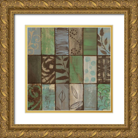 Parade of Patterns II Gold Ornate Wood Framed Art Print with Double Matting by Hakimipour-Ritter