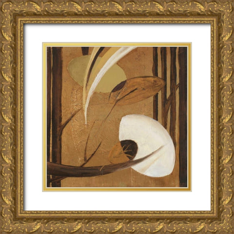 Mini Eco-Chic I Gold Ornate Wood Framed Art Print with Double Matting by Pinto, Patricia