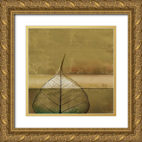 Less is More II Gold Ornate Wood Framed Art Print with Double Matting by Pinto, Patricia