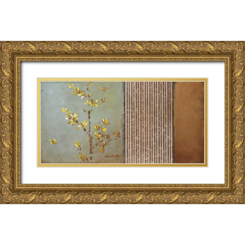Sun-Kissed Branches II Gold Ornate Wood Framed Art Print with Double Matting by Loreth, Lanie