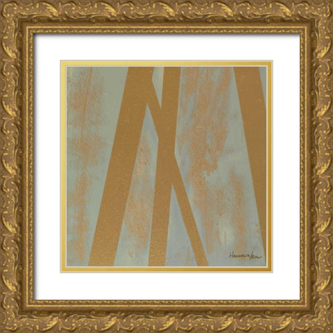 Golden Angle II Gold Ornate Wood Framed Art Print with Double Matting by Hakimipour-Ritter