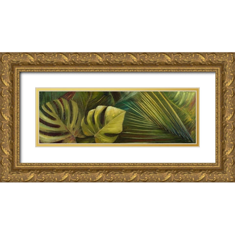 Green for Ever I Gold Ornate Wood Framed Art Print with Double Matting by Pinto, Patricia