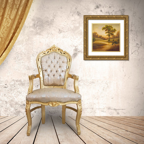 Summers End I Gold Ornate Wood Framed Art Print with Double Matting by Marcon, Michael