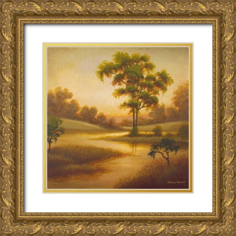 Summers End I Gold Ornate Wood Framed Art Print with Double Matting by Marcon, Michael