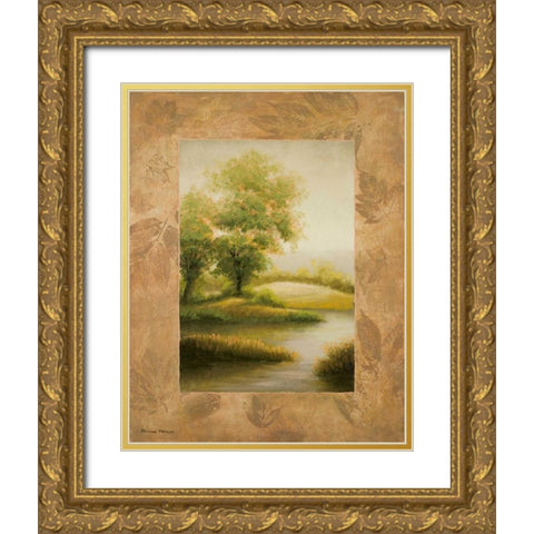 Up North Gold Ornate Wood Framed Art Print with Double Matting by Marcon, Michael