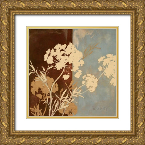 Among the Garden I Gold Ornate Wood Framed Art Print with Double Matting by Loreth, Lanie
