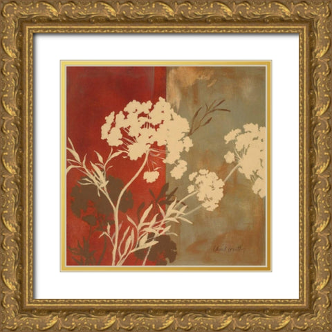Among the Flowers I Gold Ornate Wood Framed Art Print with Double Matting by Loreth, Lanie