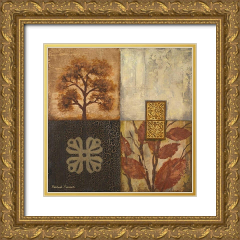 The Fall II Gold Ornate Wood Framed Art Print with Double Matting by Marcon, Michael